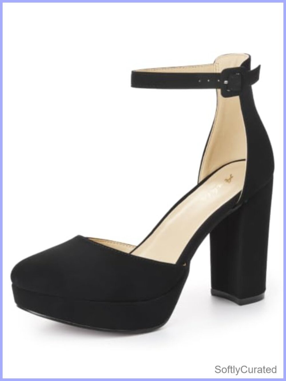 Women's Platform Closed Toe Chunky Block Heels Pumps Formal Dress